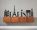 Paris Vinyl Decals Silhouette Modern Wall Art Sticker